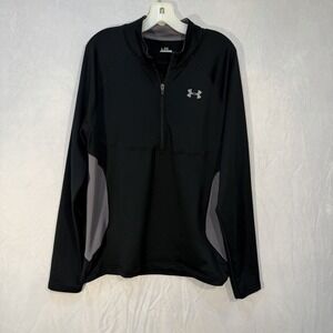 under armour 1/4 zip pullover Long Sleeve All season Sweater Black Size XL Women